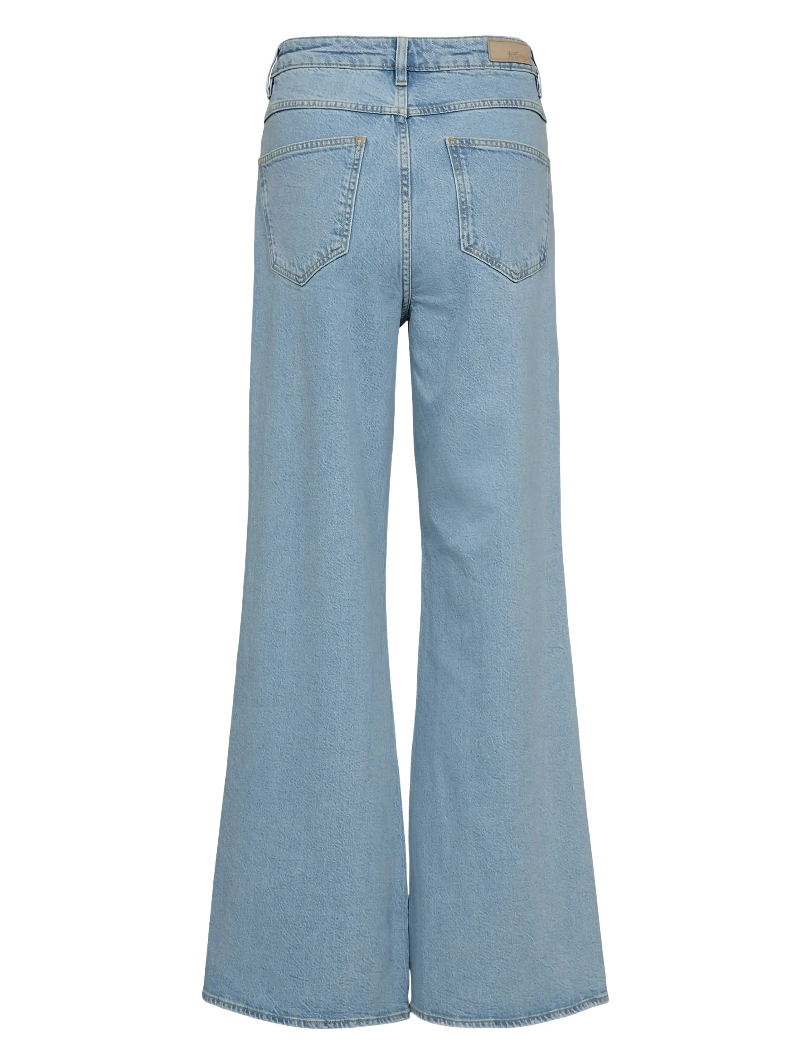 Nümph - NUPISA HR WIDE JEANS S3010 - jeans évasés - light blue denim - 1