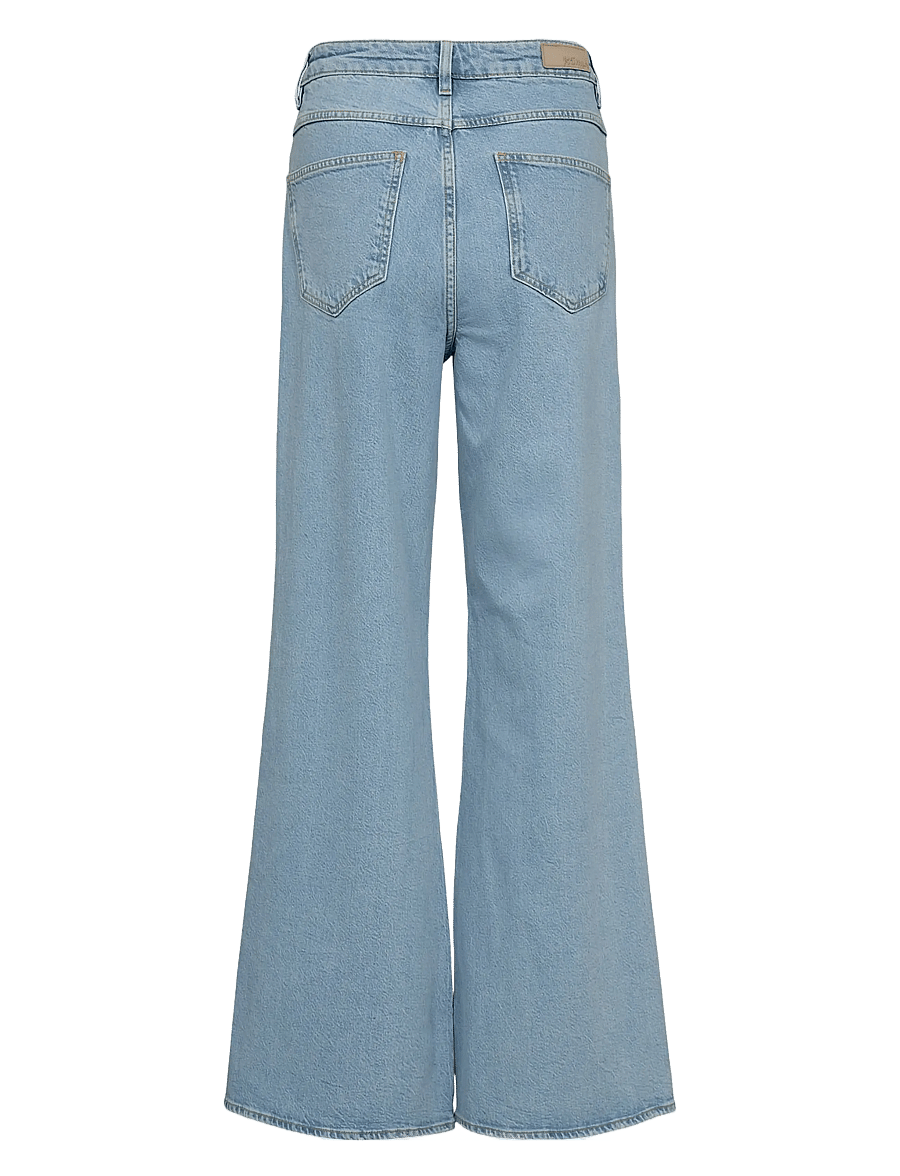 Nümph - NUPISA HR WIDE JEANS S3010 - alt laiad teksad - light blue denim - 1