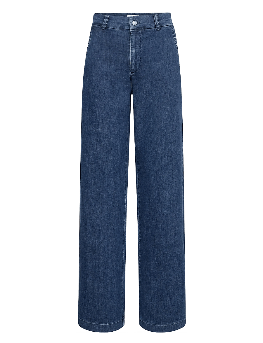 Nümph - NUAMBER HR WIDE JEANS - R3013 - brede jeans - medium blue denim - 1