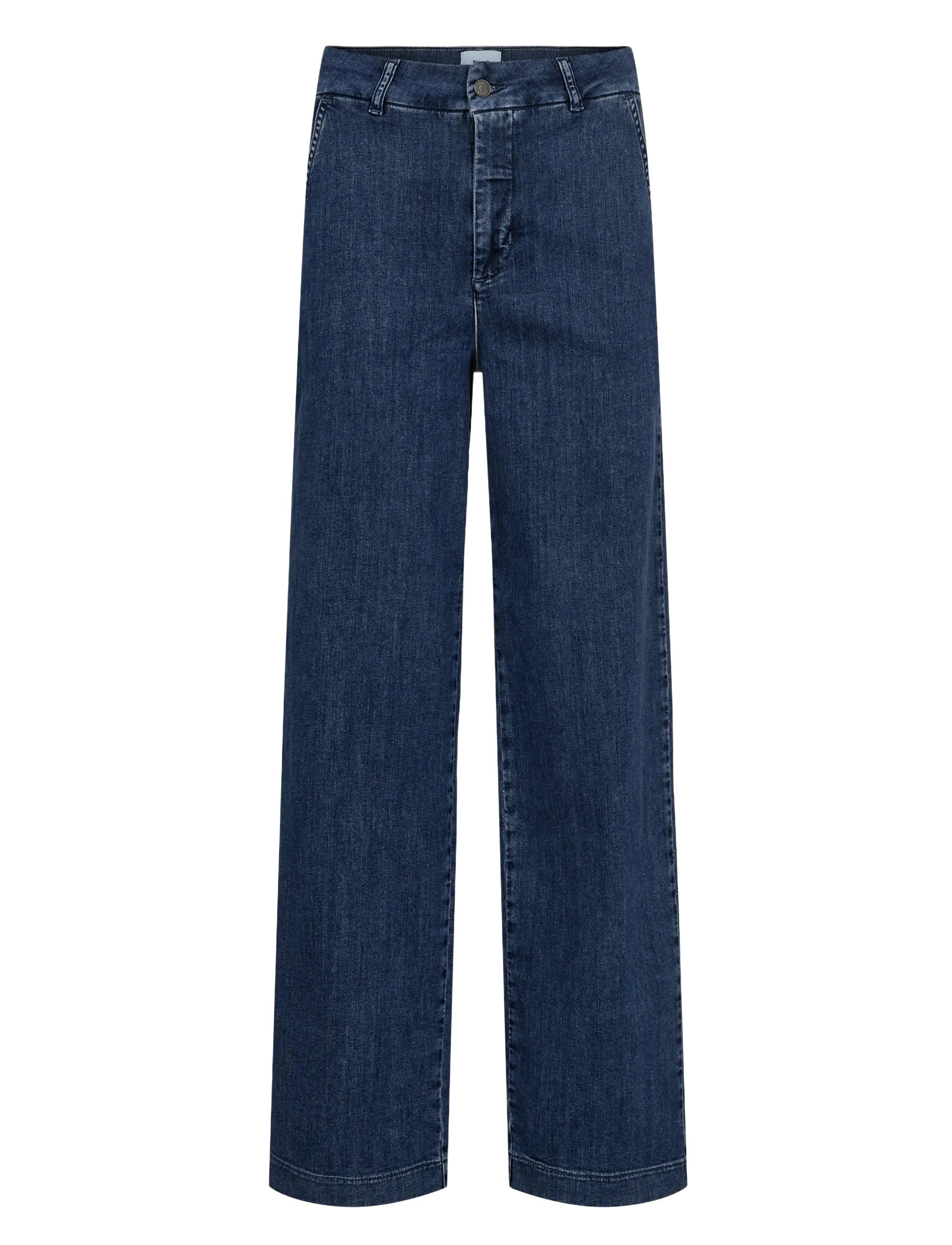 Nümph NUAMBER HR WIDE JEANS R3013 - Jeans - MEDIUM BLUE DENIM / blue