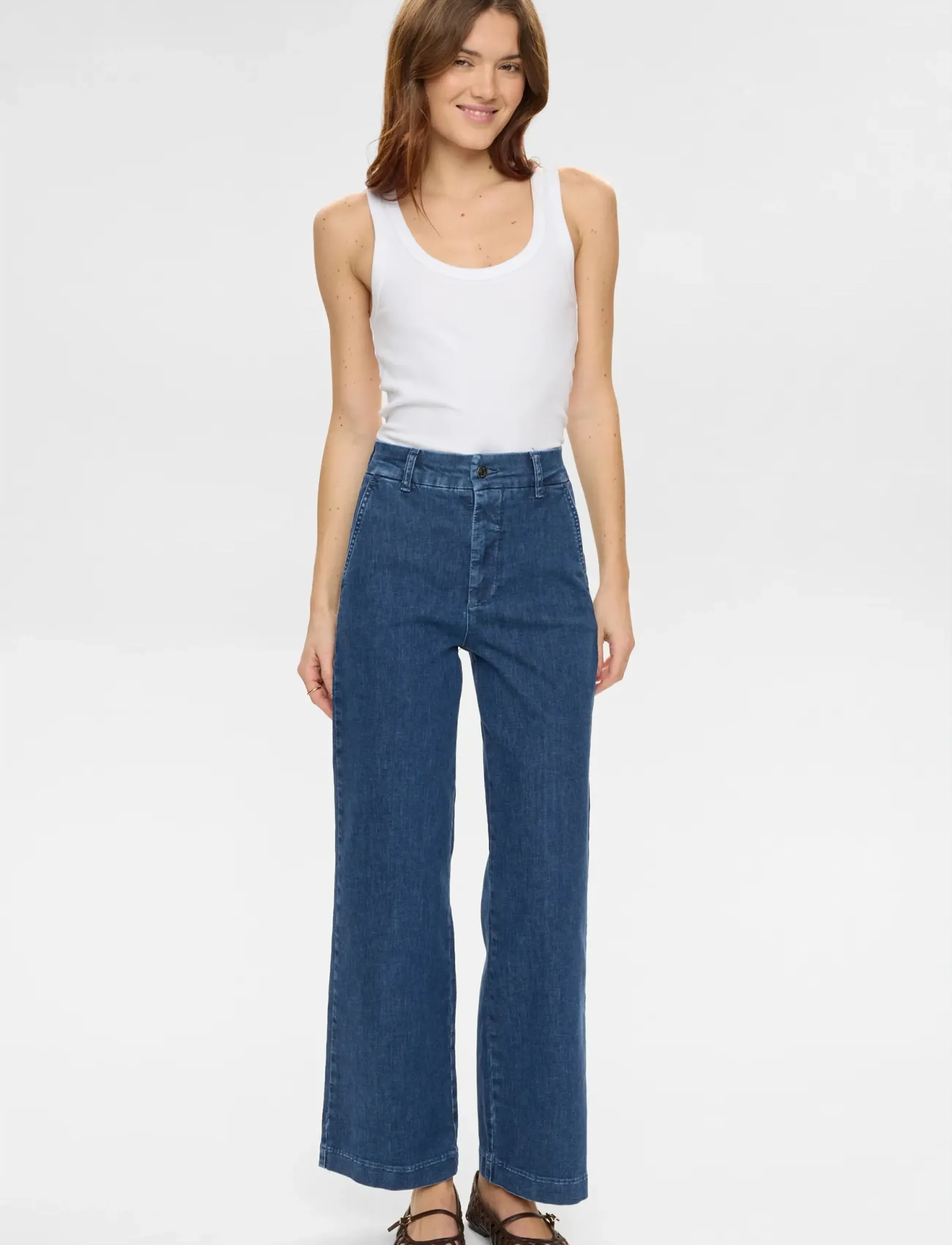 Nümph - NUAMBER HR WIDE JEANS R3013 - brede jeans - medium blue denim - 4
