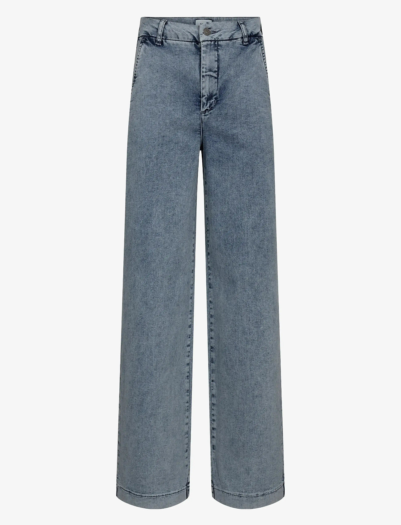Nümph - NUAMBER HR WIDE JEANS R3019 - sirge säärega teksad - light b. stonewash denim - 0