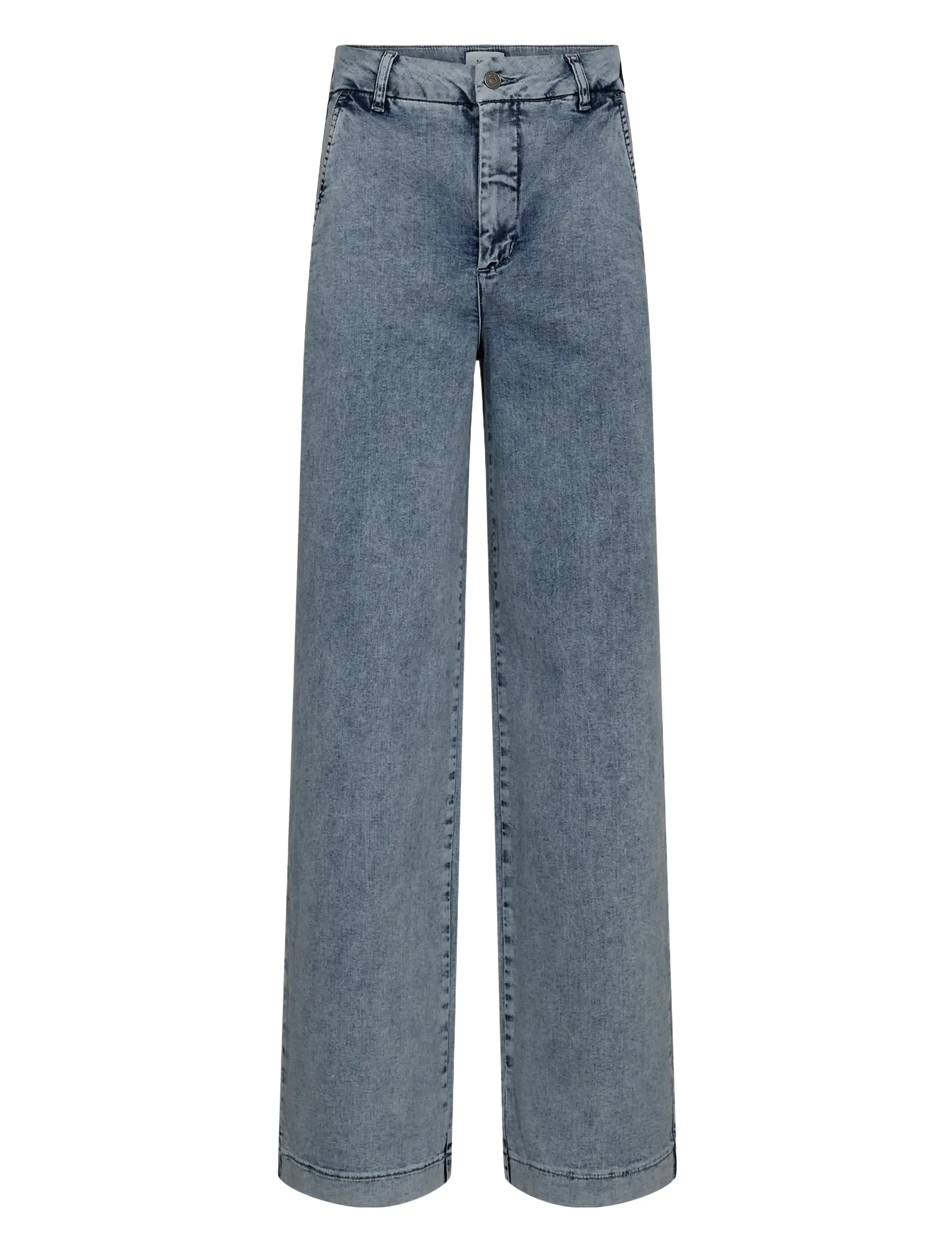 Nümph NUAMBER HR WIDE JEANS R3019 - Kläder - LIGHT B. STONEWASH DENIM / blue