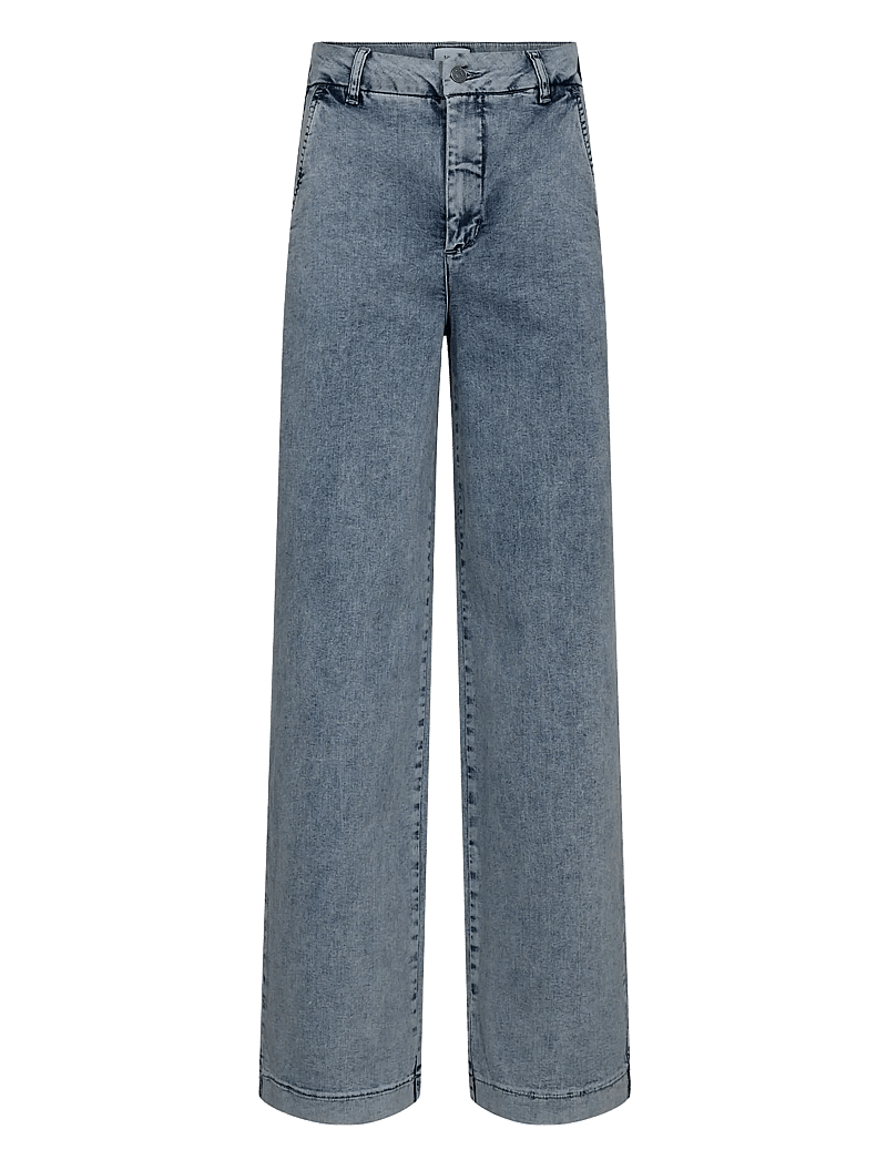 Nümph - NUAMBER HR WIDE JEANS R3019 - straight jeans - light b. stonewash denim - 0