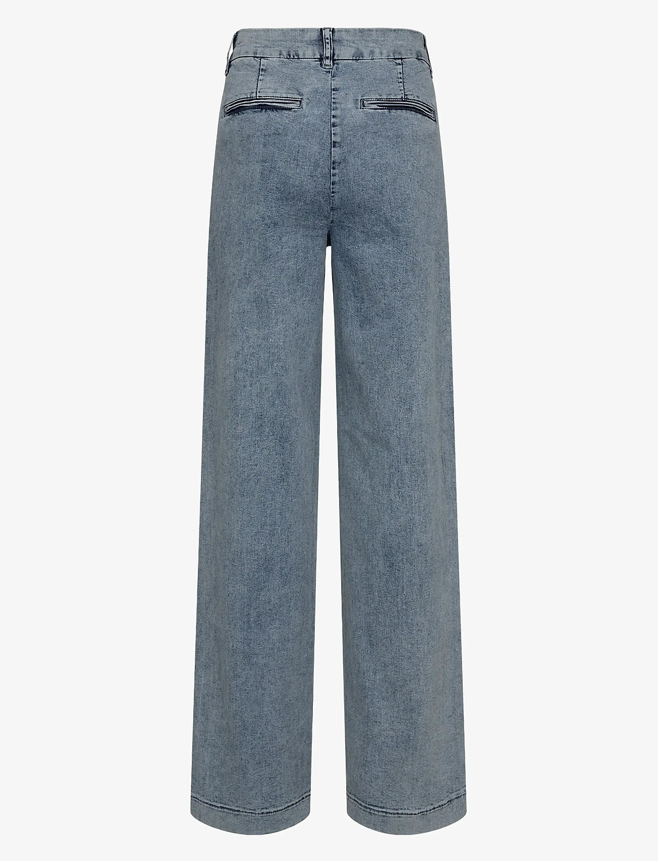 Nümph - NUAMBER HR WIDE JEANS R3019 - sirge säärega teksad - light b. stonewash denim - 1