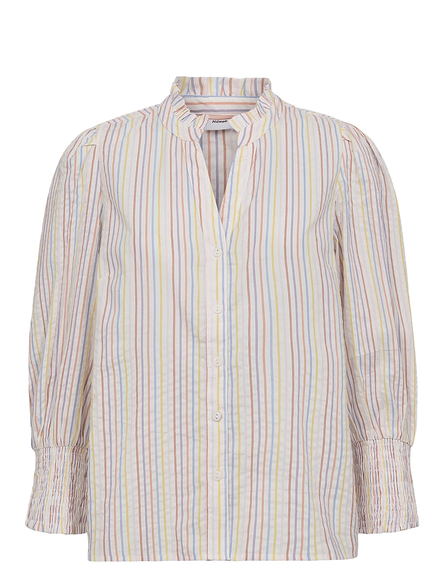 Nümph - NUTASHIA SHIRT - langärmelige blusen - popcorn - 0