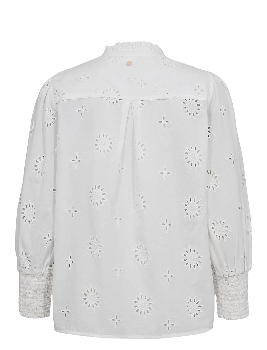 Nümph - NUSAMMY SHIRT - pikkade varrukatega pluusid - bright white - 2