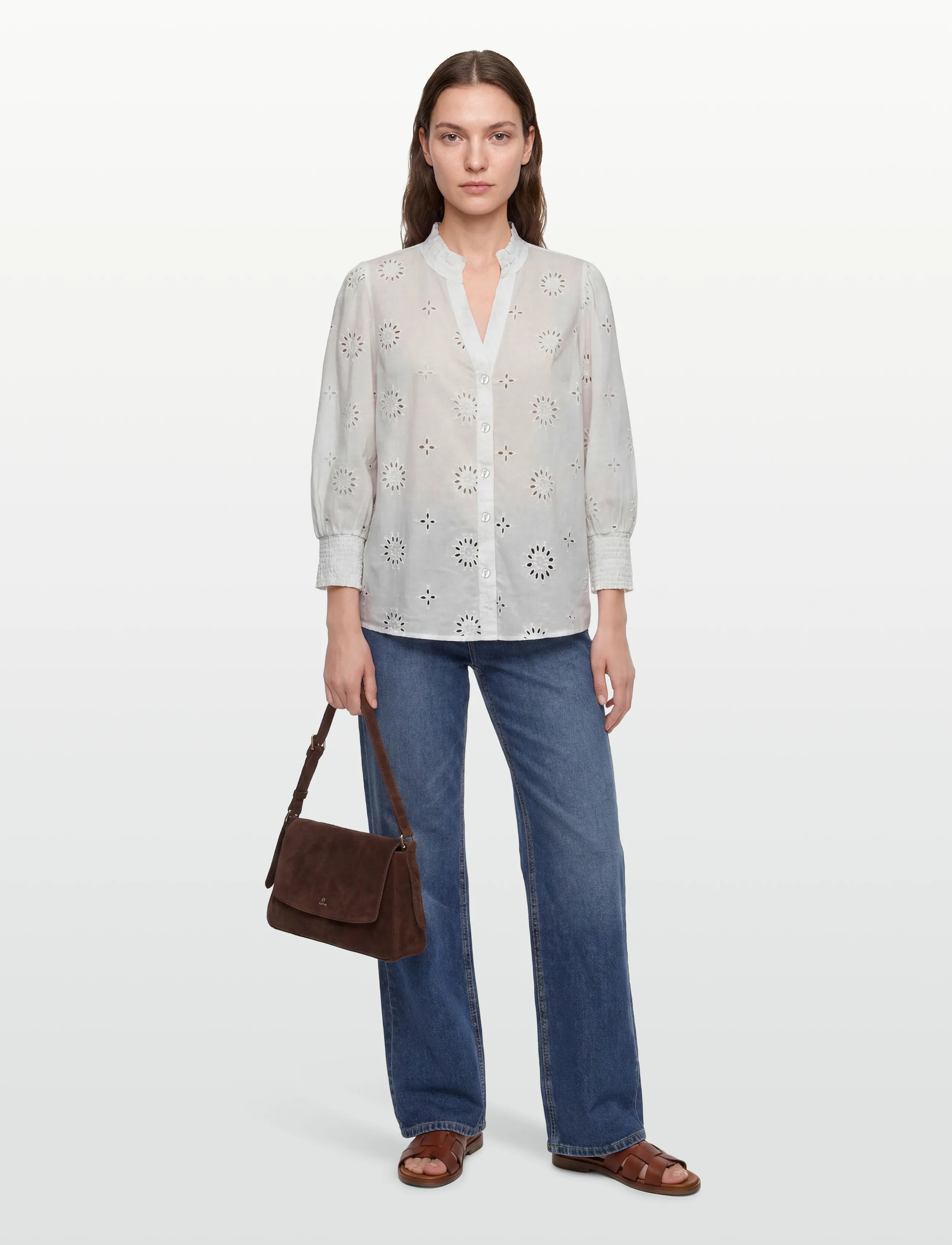 Nümph NUSAMMY SHIRT - Bluser - BRIGHT WHITE / white
