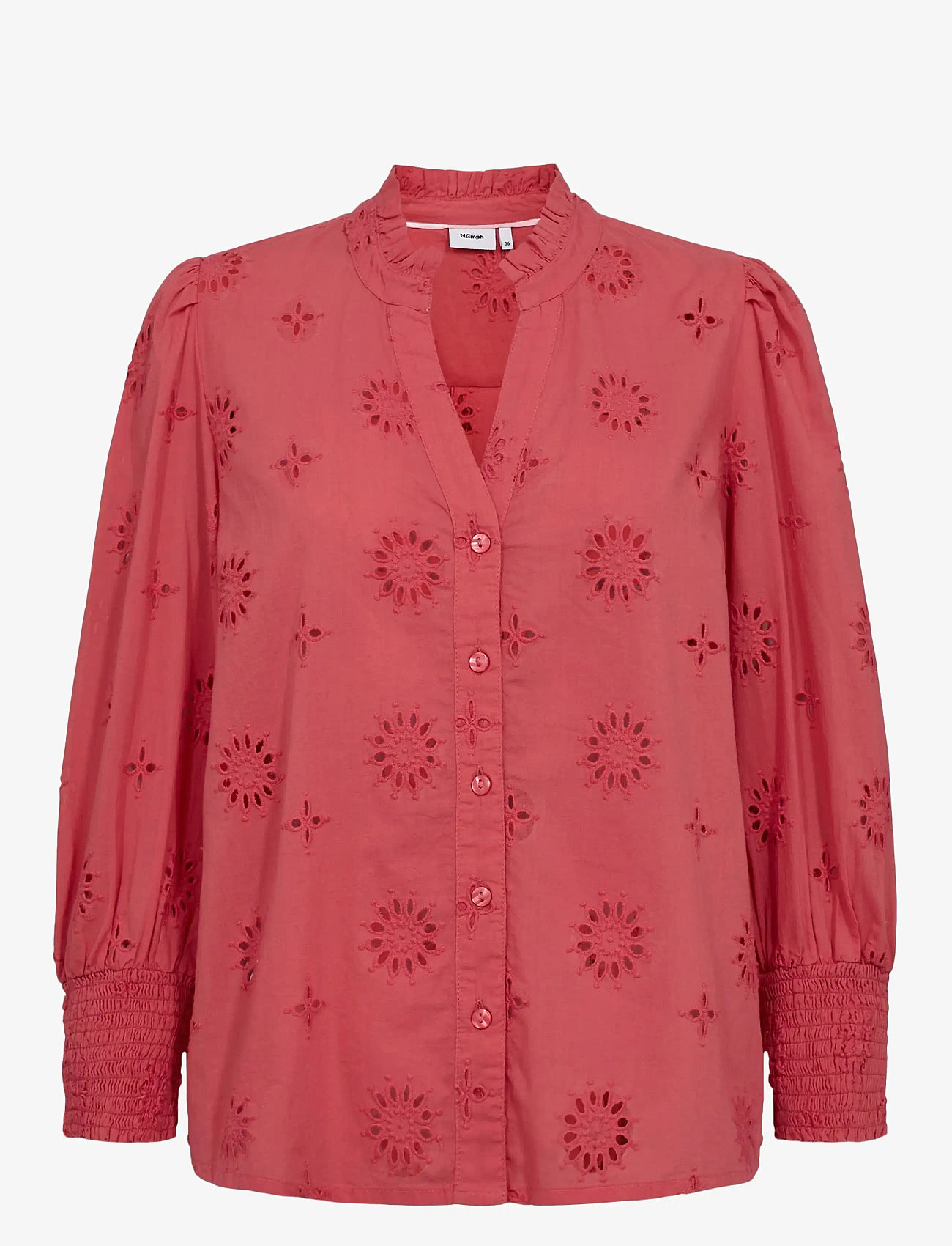 Nümph - NUSAMMY SHIRT - pikkade varrukatega pluusid - cayenne - 0