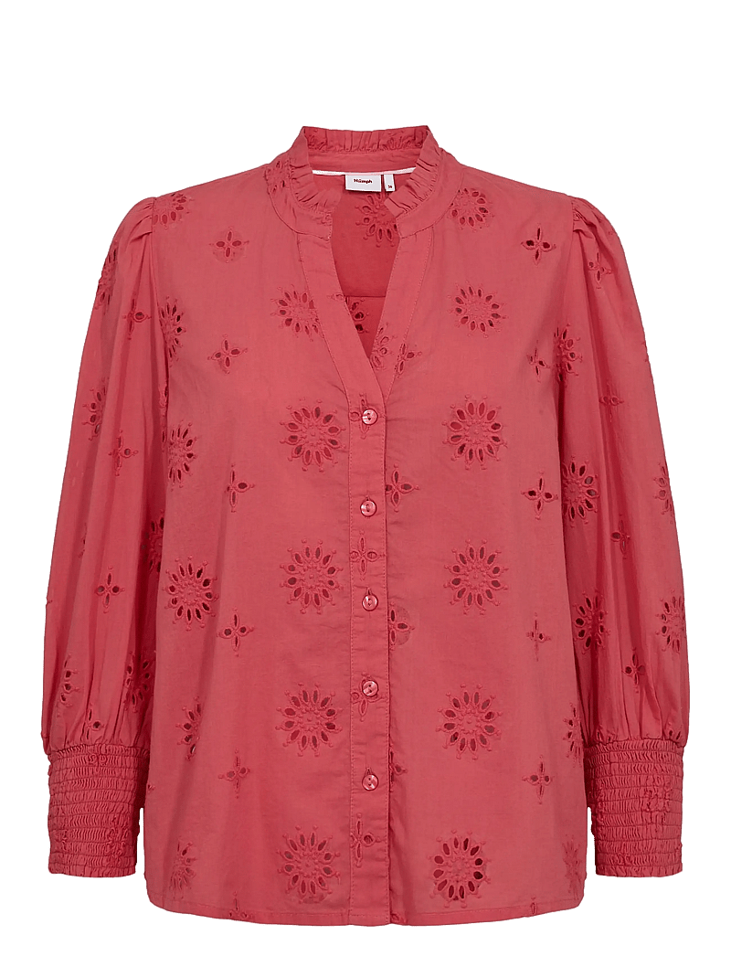 Nümph - NUSAMMY SHIRT - pikkade varrukatega pluusid - cayenne - 0