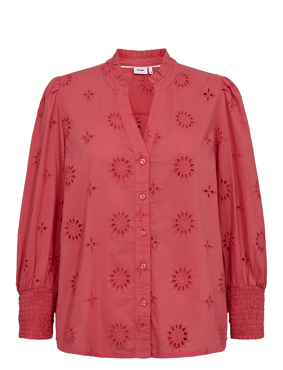 Nümph - NUSAMMY SHIRT - langærmede bluser - cayenne - 1