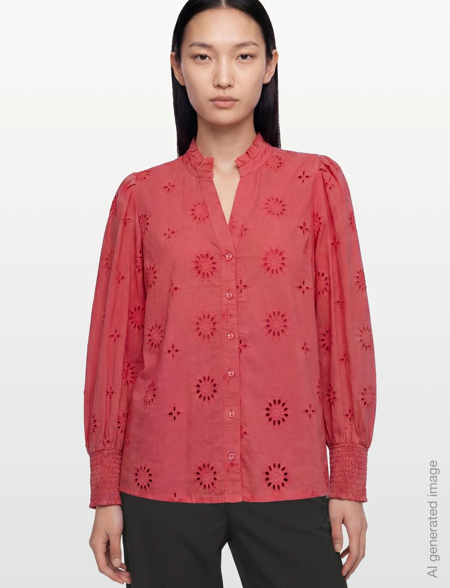 Nümph - NUSAMMY SHIRT - langærmede bluser - cayenne - 3