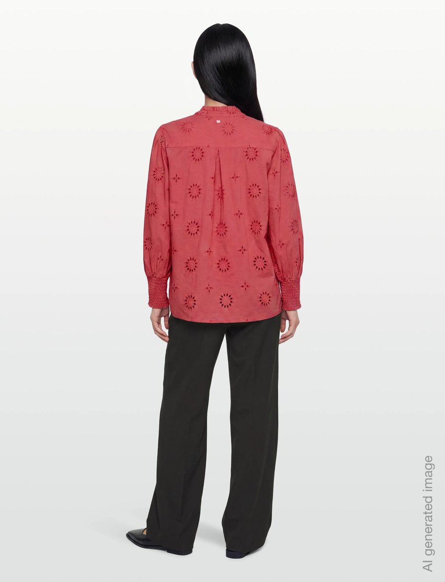 Nümph - NUSAMMY SHIRT - langærmede bluser - cayenne - 4