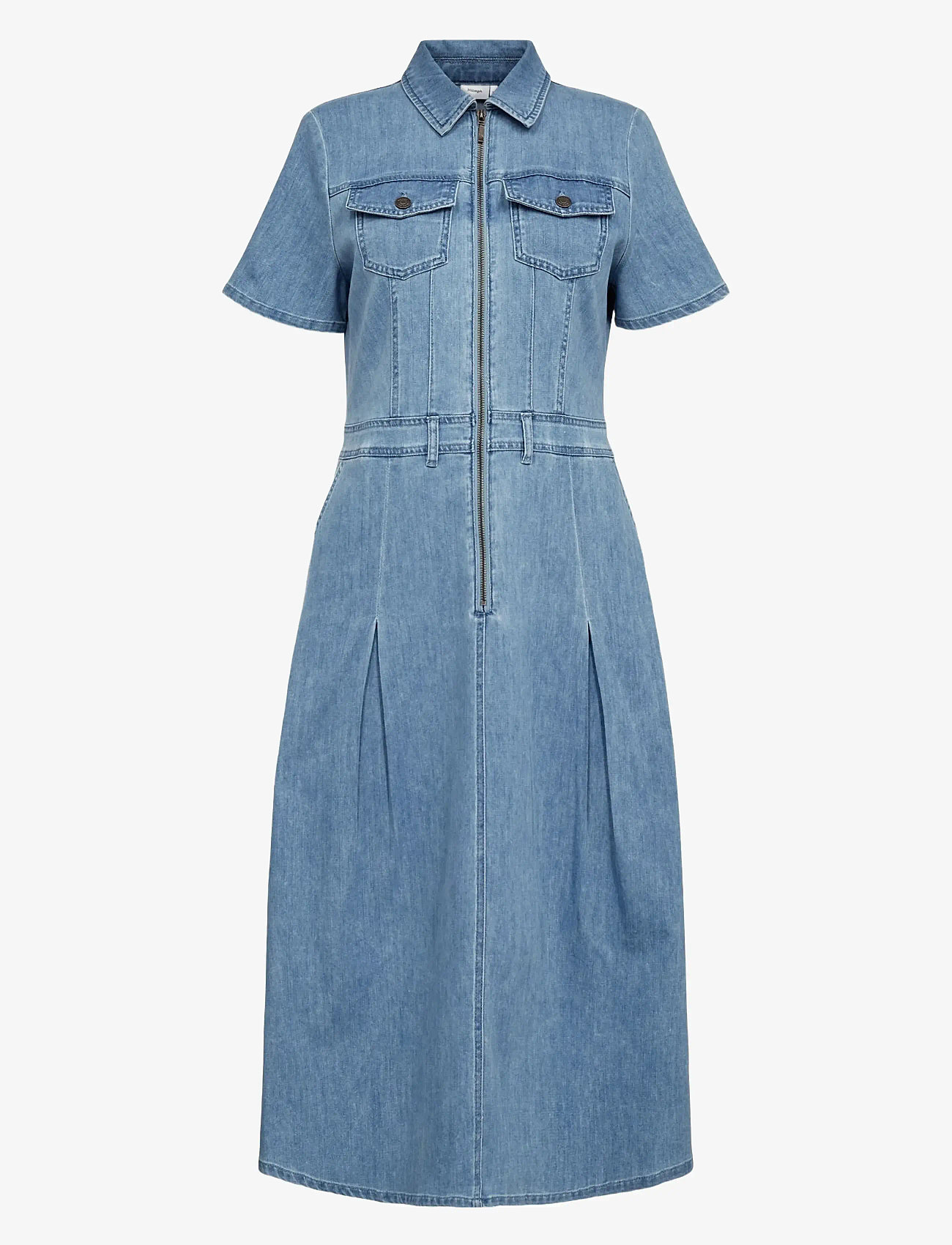 Nümph - NUIRELLA DRESS - summer dresses - light blue denim - 0