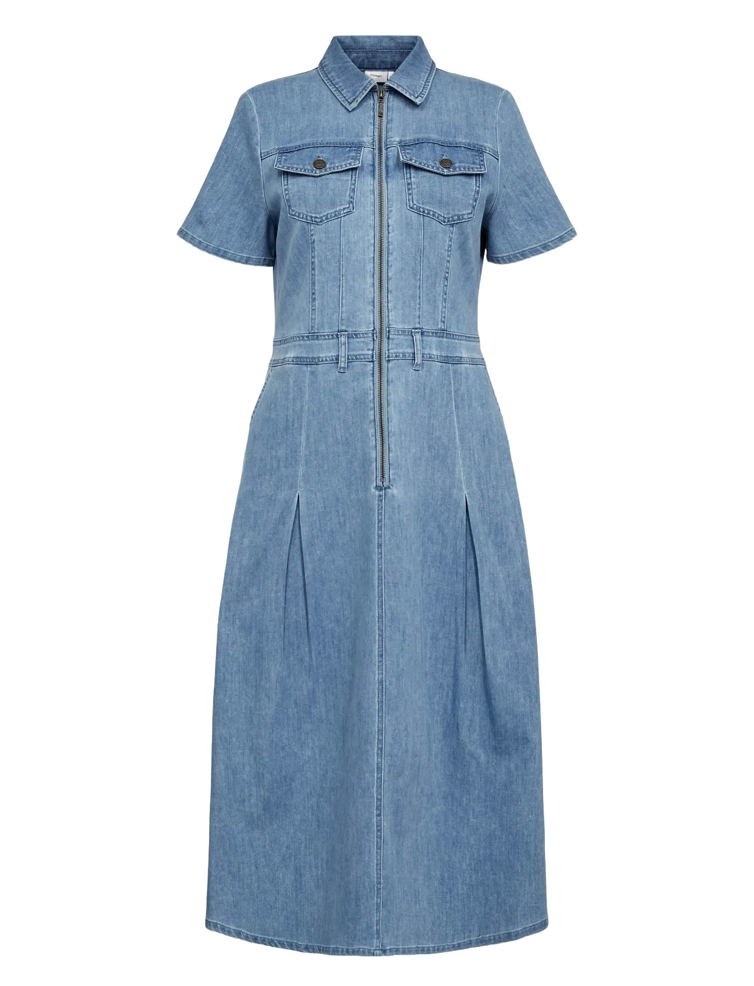 Nümph NUIRELLA DRESS - Nýkomið - LIGHT BLUE DENIM / blue