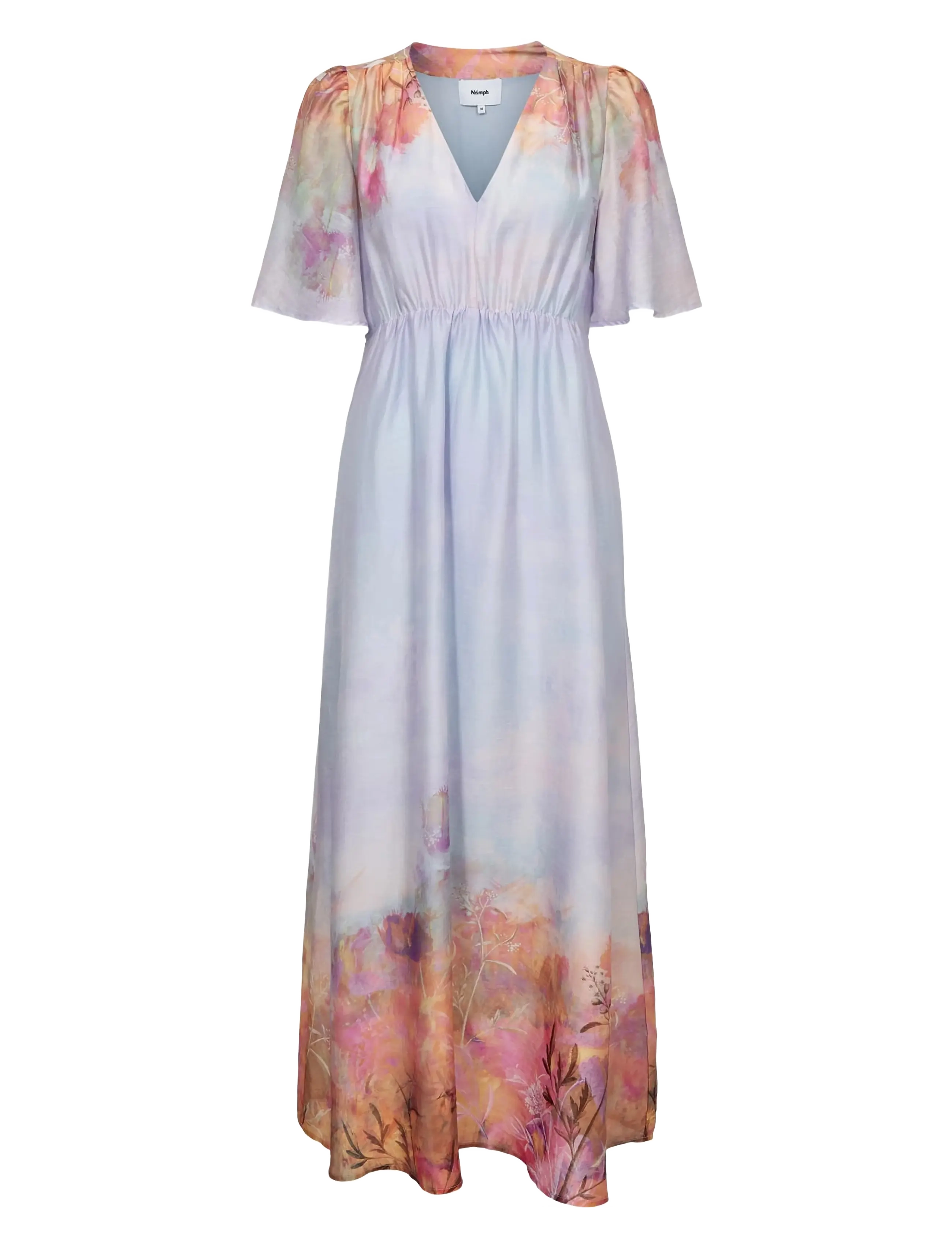 NÜMPH Nulove Ss Kleid Blau - 40 - Damen