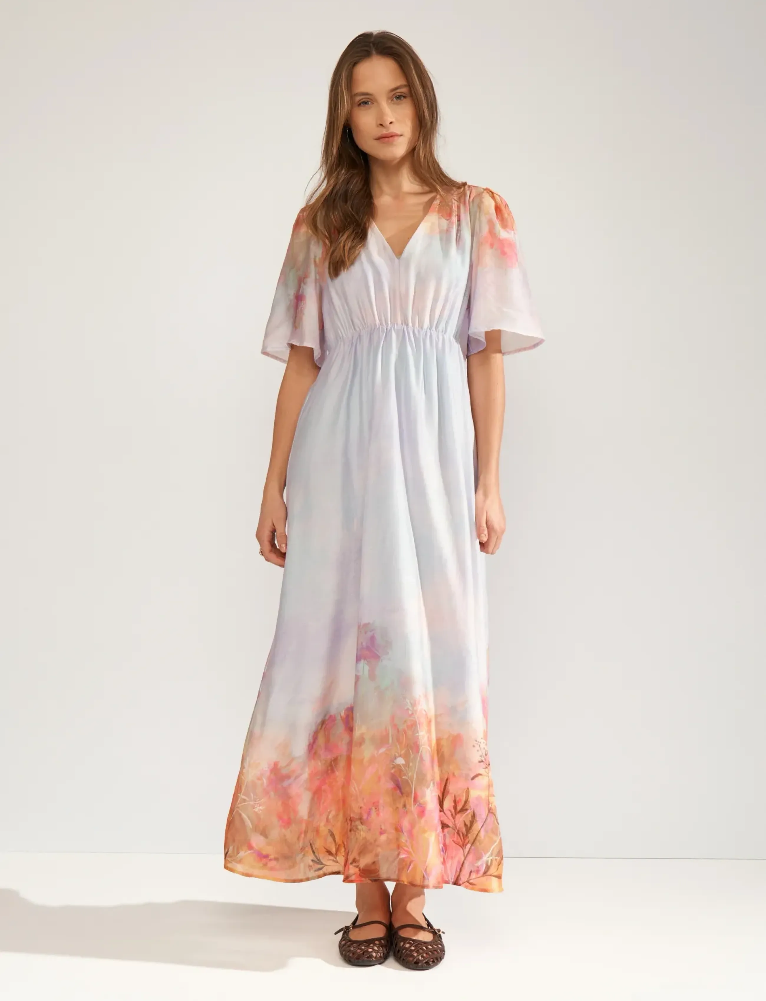 Nümph - NULOVE SS DRESS - sommerkleider - airy blue - 0
