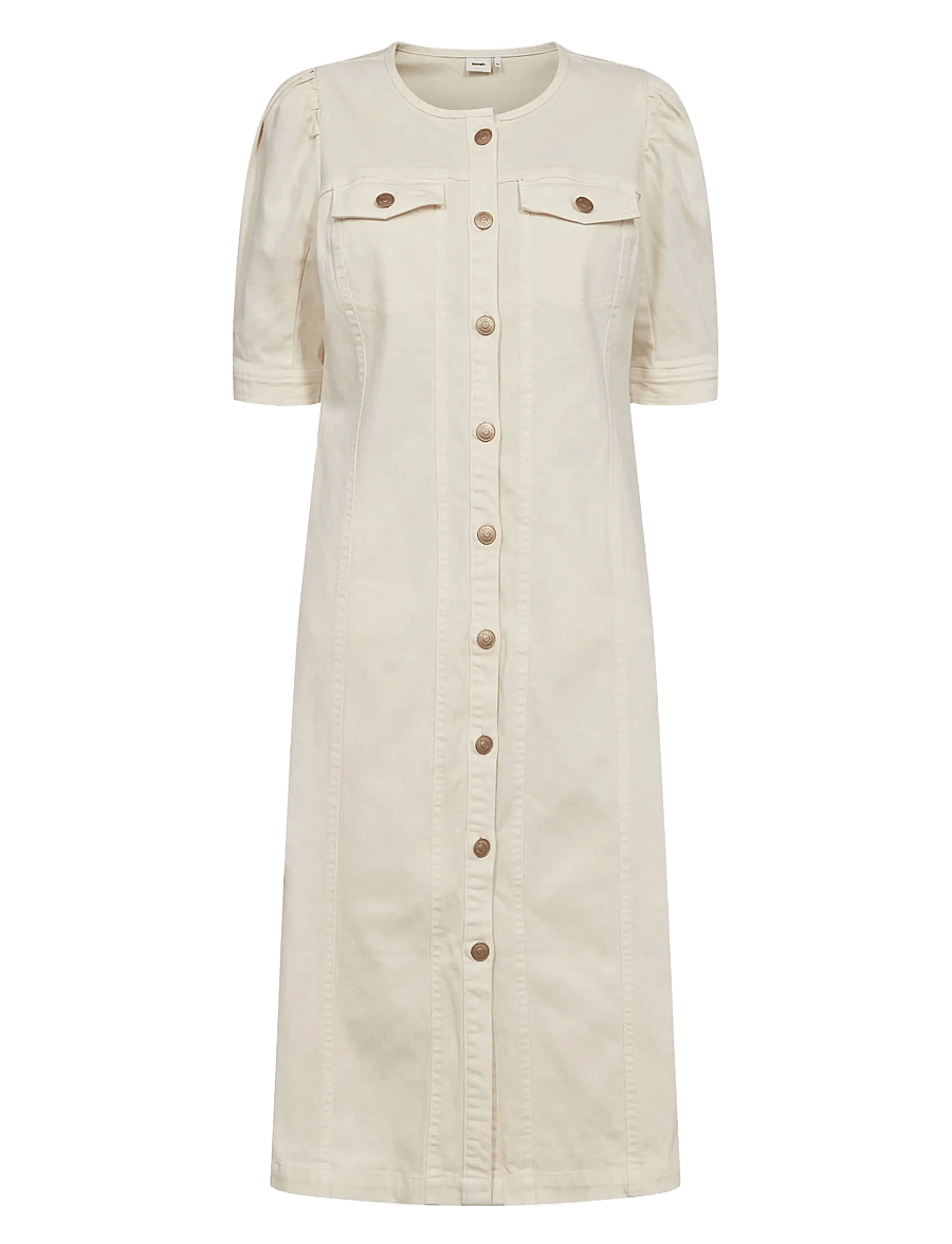 Nümph - NUSILVA DRESS - denimkjoler - ecru denim - 1