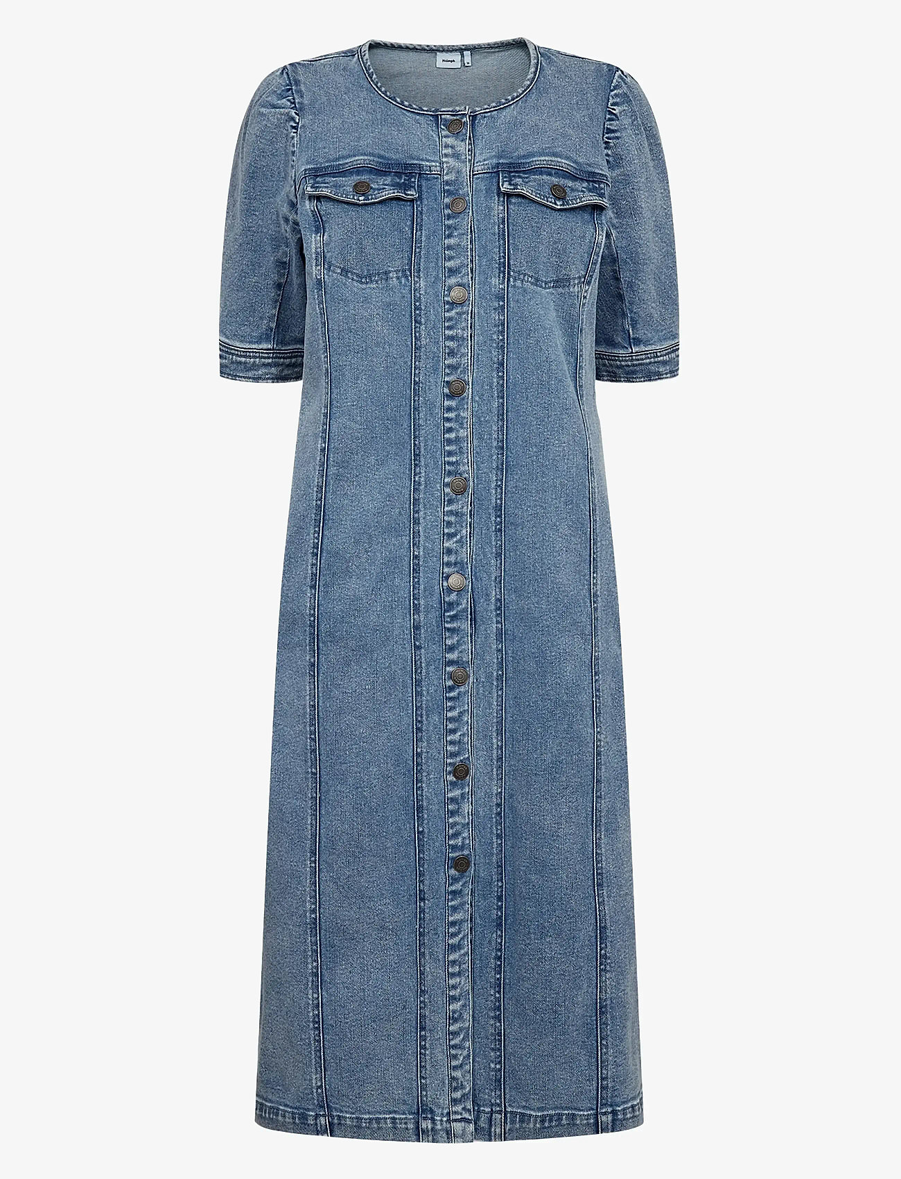 Nümph - NUSILVA DRESS - cowboykjoler - light blue denim - 1