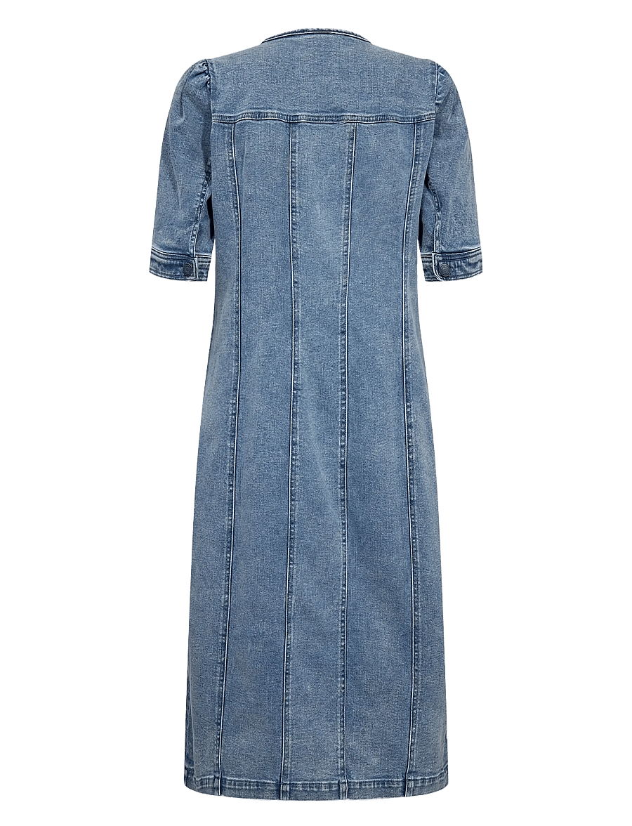Nümph - NUSILVA DRESS - jeansklänningar - light blue denim - 2