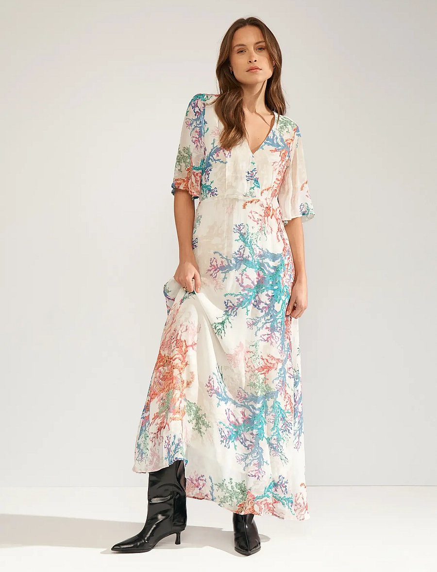 Nümph - NUCORAL DRESS - robes d'été - cloud dancer - 3