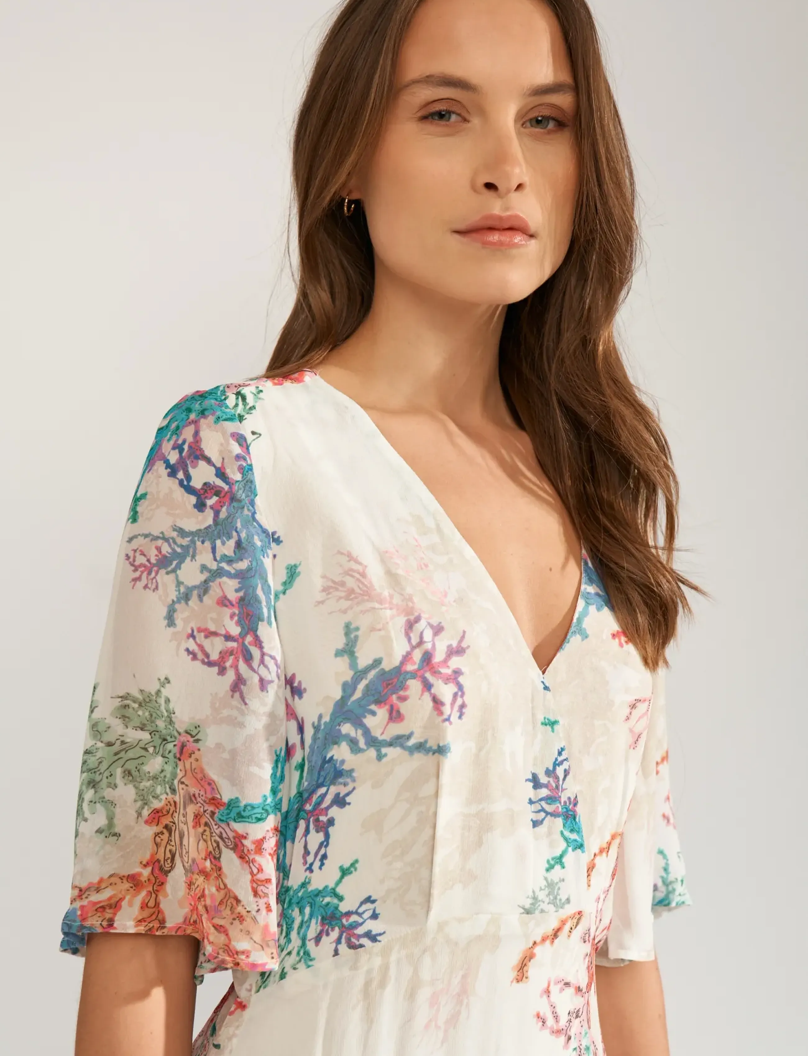 Nümph - NUCORAL DRESS - suvekleidid - cloud dancer - 4