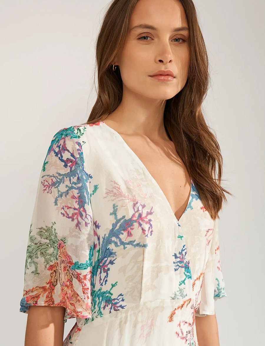 Nümph - NUCORAL DRESS - robes d'été - cloud dancer - 4
