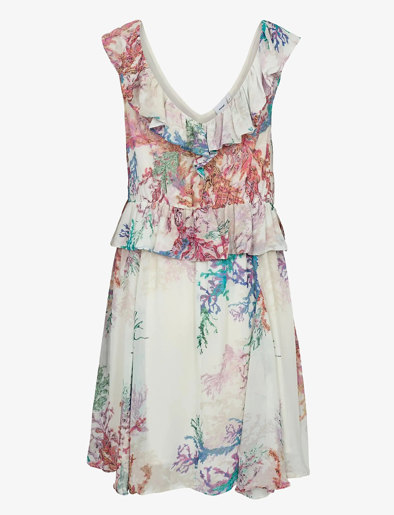 Nümph - NUCORAL RUFFLE DRESS - konfirmationstøj - cloud dancer - 2