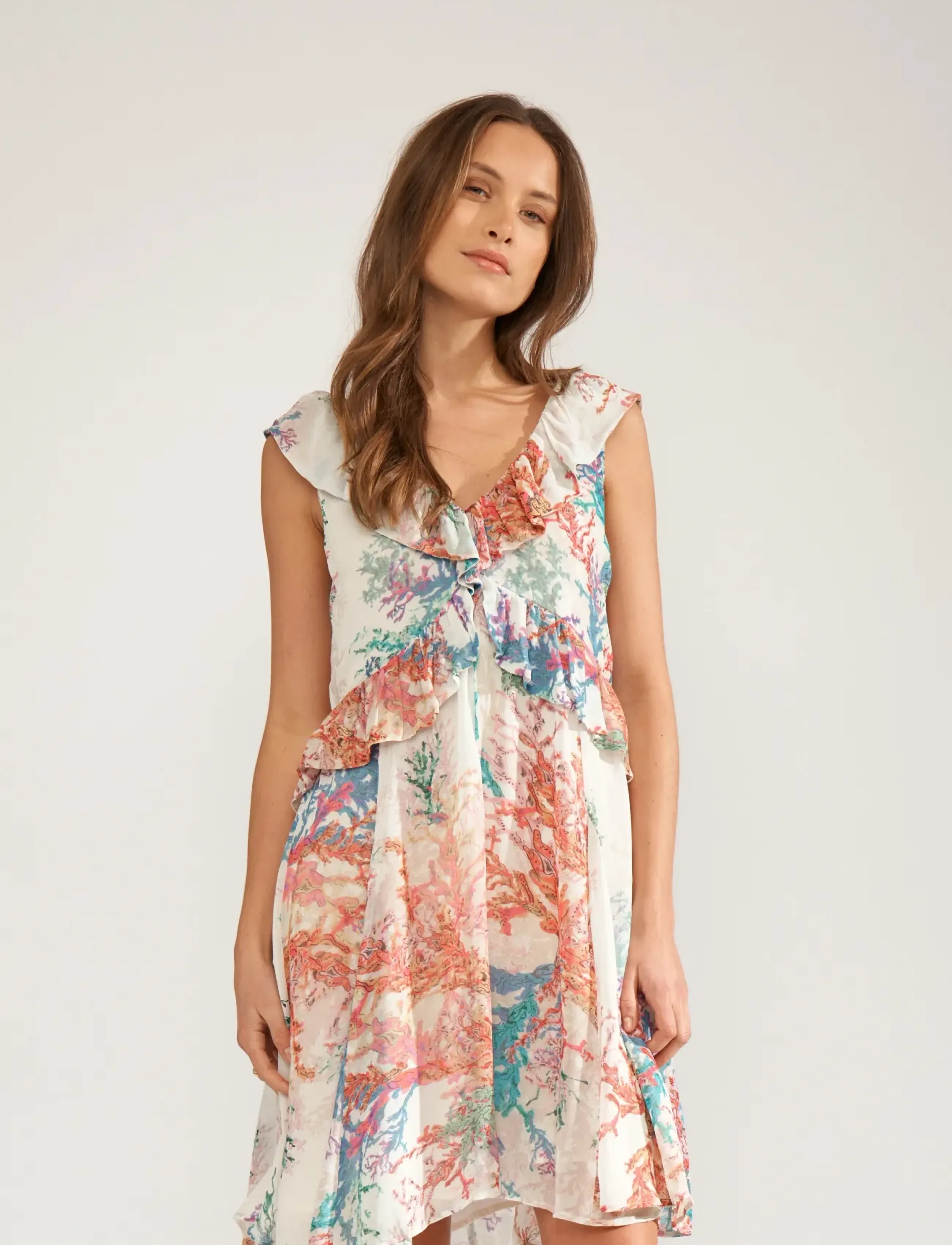 Nümph - NUCORAL RUFFLE DRESS - konfirmation - cloud dancer - 4