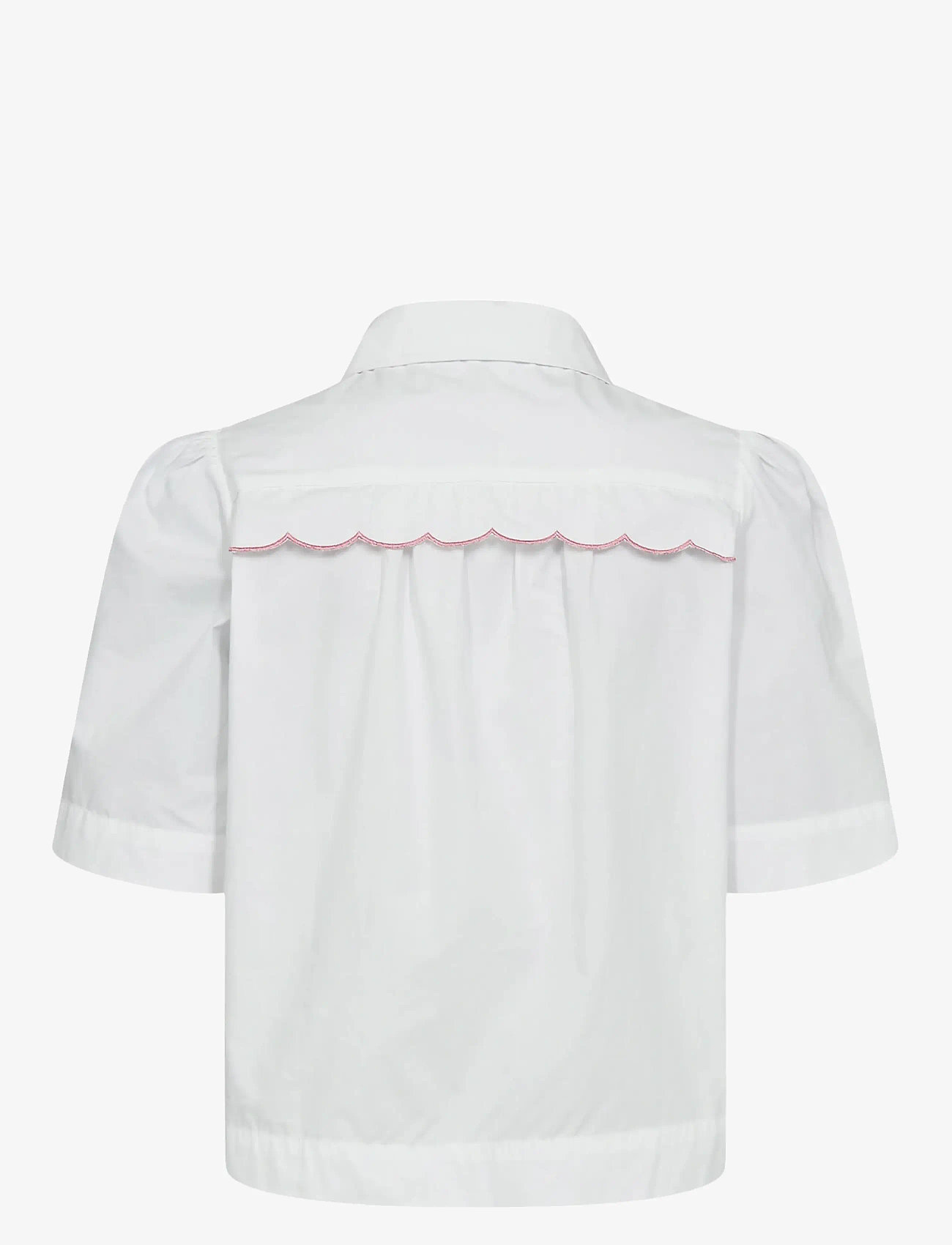 Nümph - NUSIENNA SHIRT - kortärmade skjortor - bright white - 2