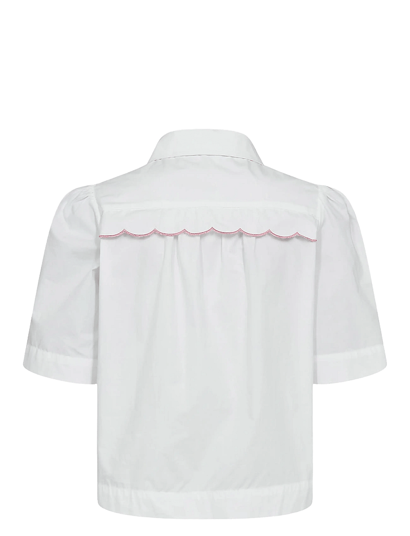 Nümph - NUSIENNA SHIRT - overhemden met korte mouwen - bright white - 2