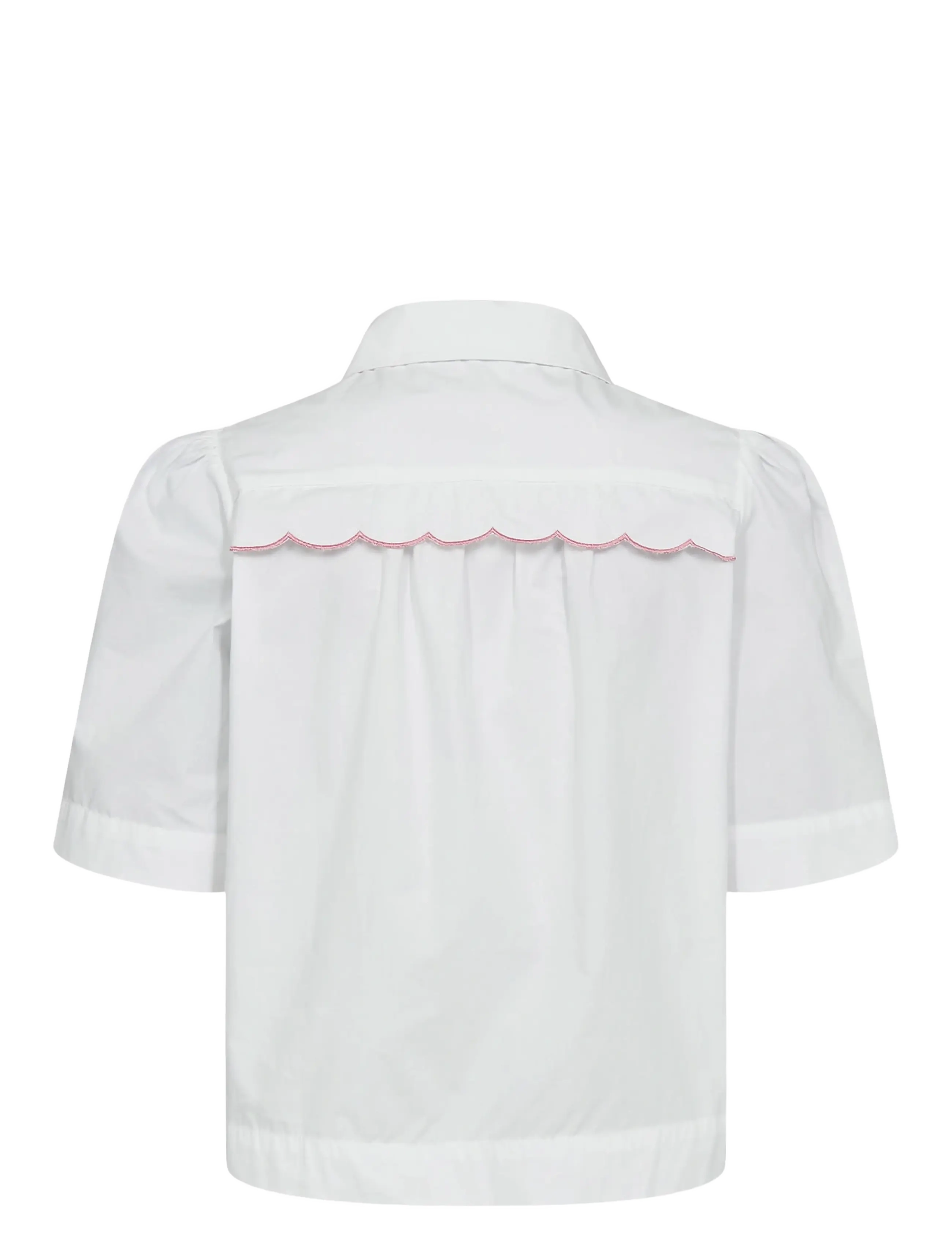 Nümph - NUSIENNA SHIRT - kortärmade skjortor - bright white - 2
