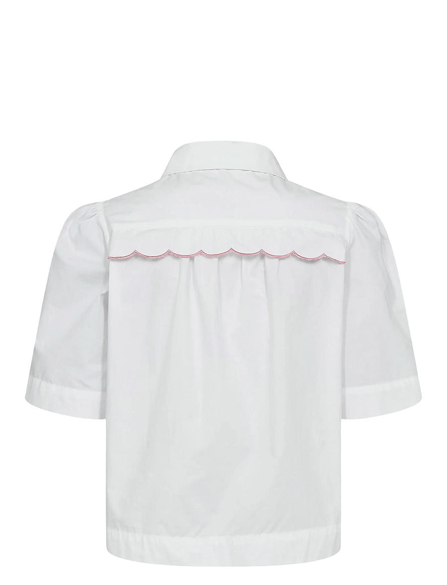 Nümph - NUSIENNA SHIRT - chemises à manches courtes - bright white - 2