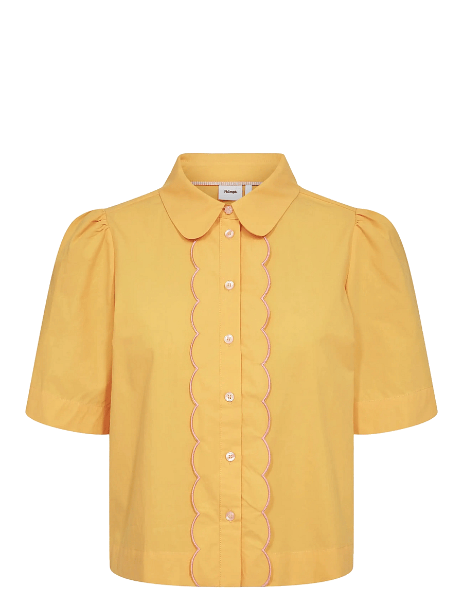 Nümph - NUSIENNA SHIRT - overhemden met korte mouwen - marigold - 1