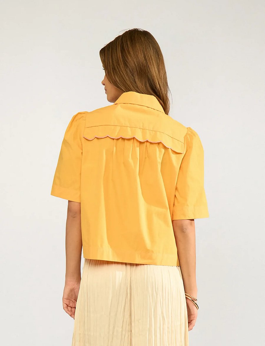 Nümph - NUSIENNA SHIRT - overhemden met korte mouwen - marigold - 5