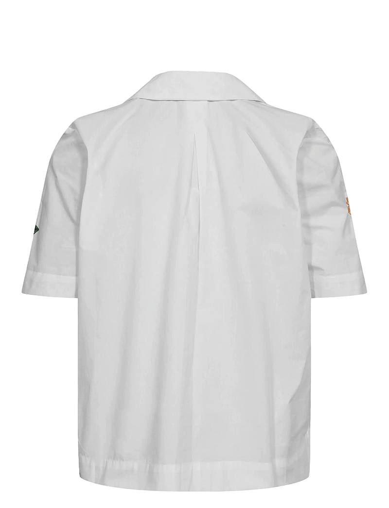 Nümph - NUMAIA SHIRT - kurzärmlige hemden - bright white - 2