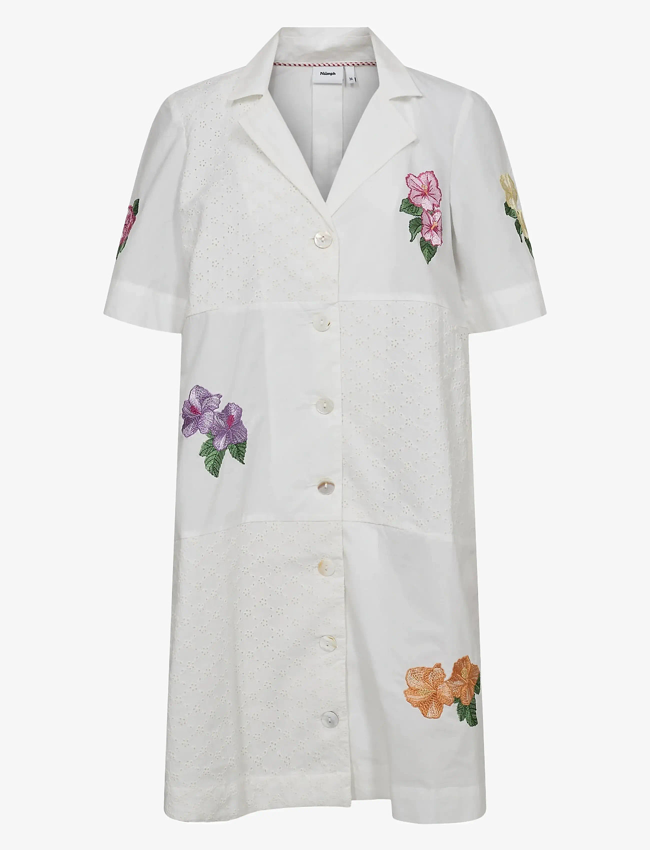 Nümph - NUMAIA DRESS - suvekleidid - bright white - 0