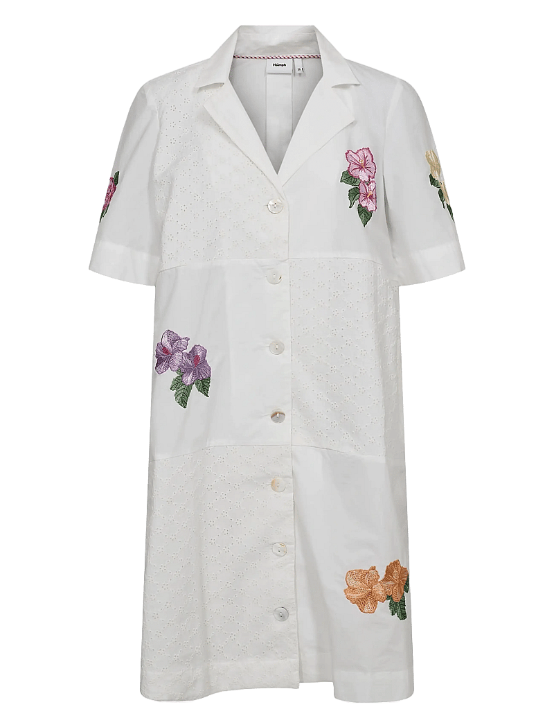 Nümph - NUMAIA DRESS - suvekleidid - bright white - 0