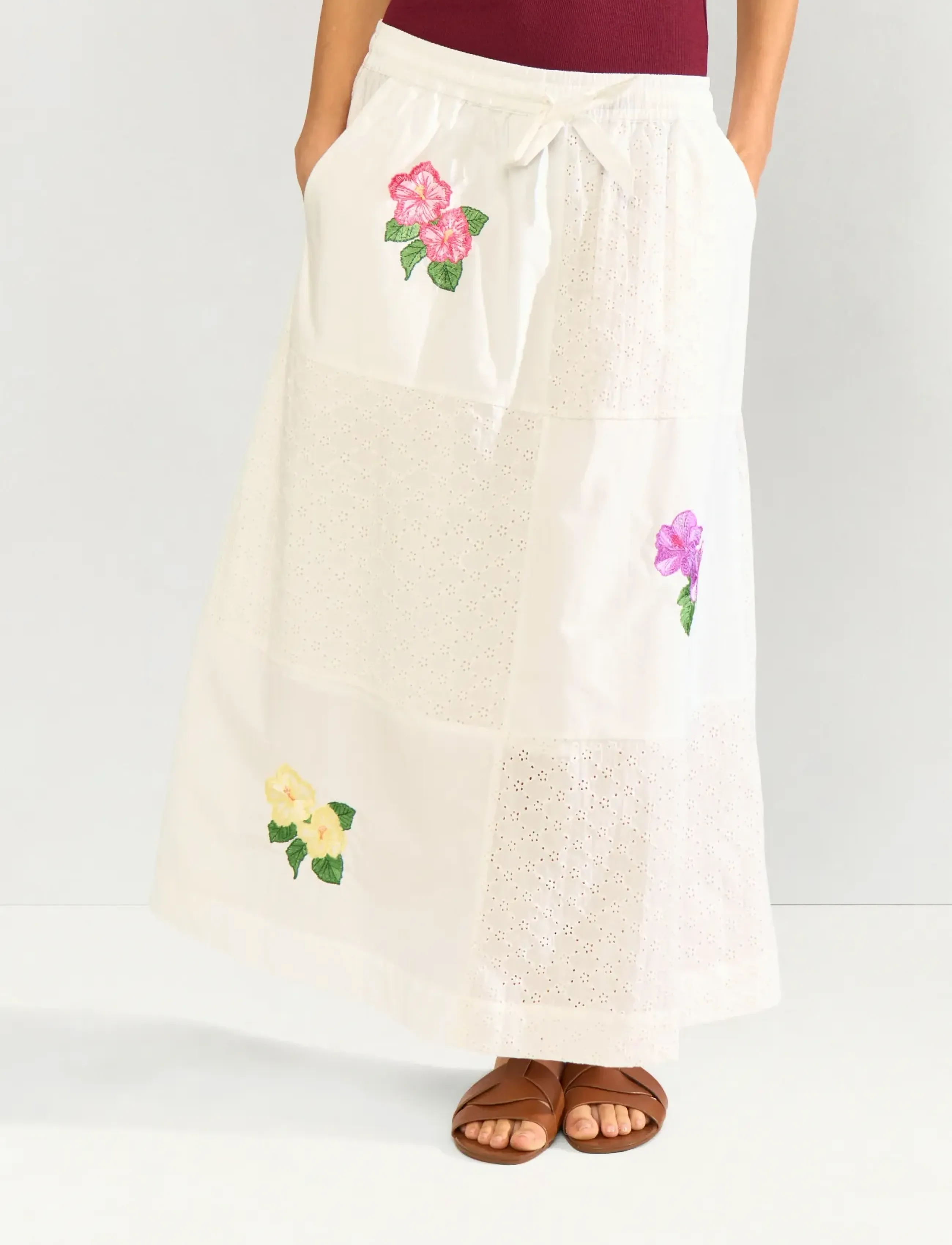 Nümph - NUMAIA SKIRT - maxi röcke - bright white - 3