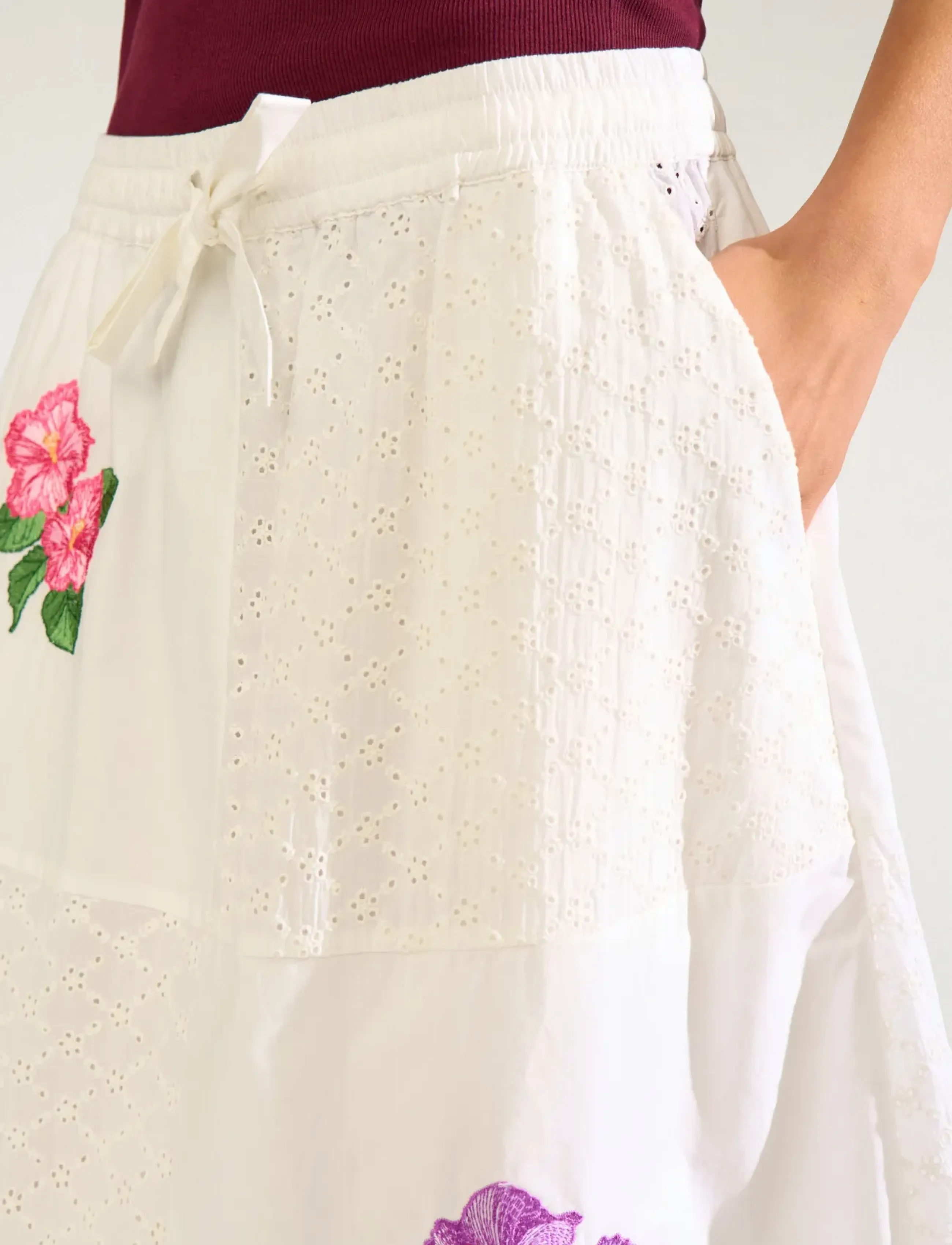 Nümph - NUMAIA SKIRT - maxi röcke - bright white - 4
