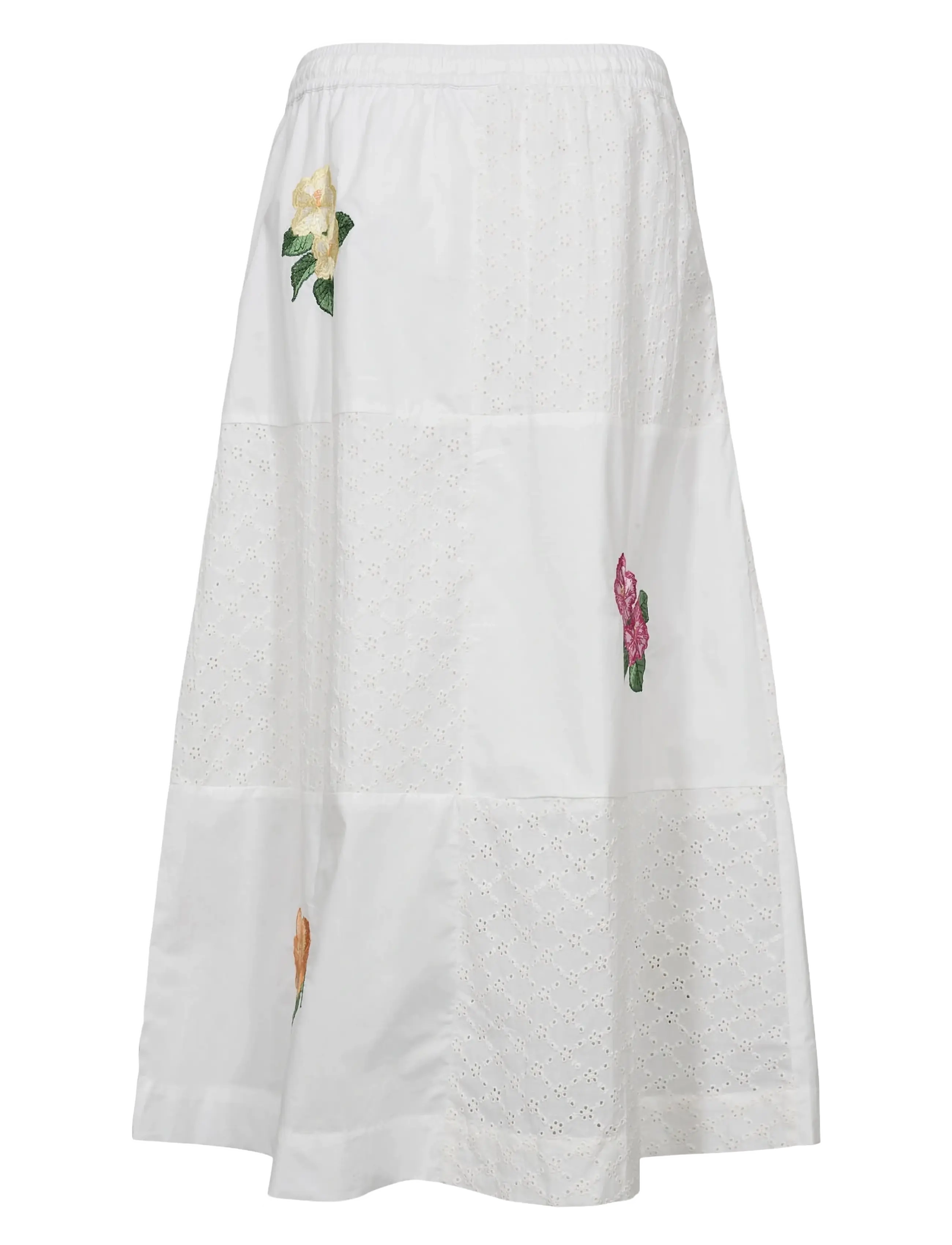 Nümph - NUMAIA SKIRT - maxi röcke - bright white - 2