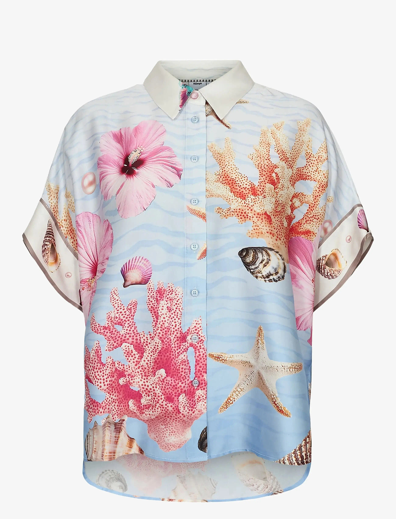 Nümph - NUOCEANA SLEEVELESS SHIRT - short-sleeved shirts - skyway - 1