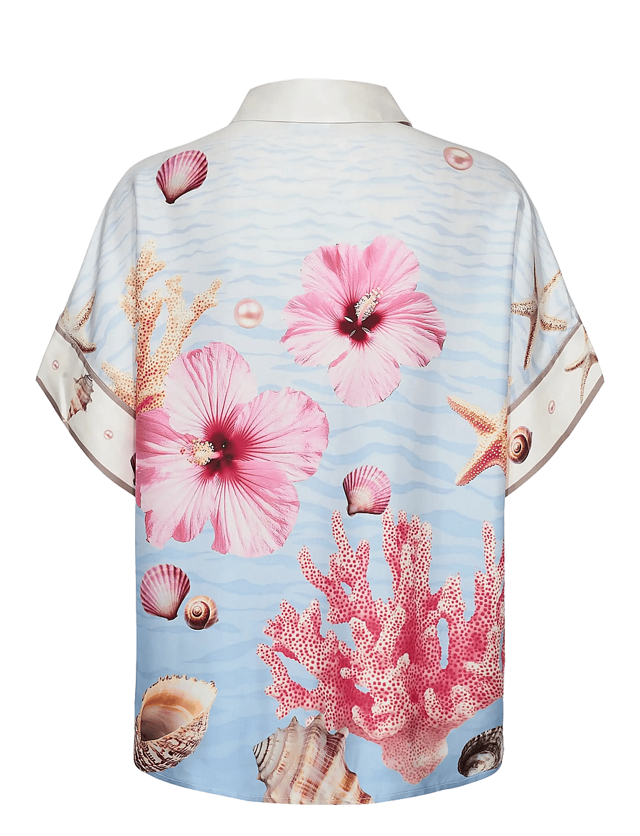 Nümph - NUOCEANA SLEEVELESS SHIRT - kurzärmlige hemden - skyway - 2