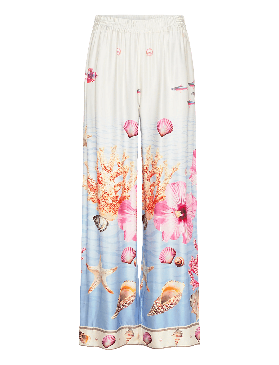 Nümph - NUOCEANA PANTS - hosen mit weitem bein - skyway - 1