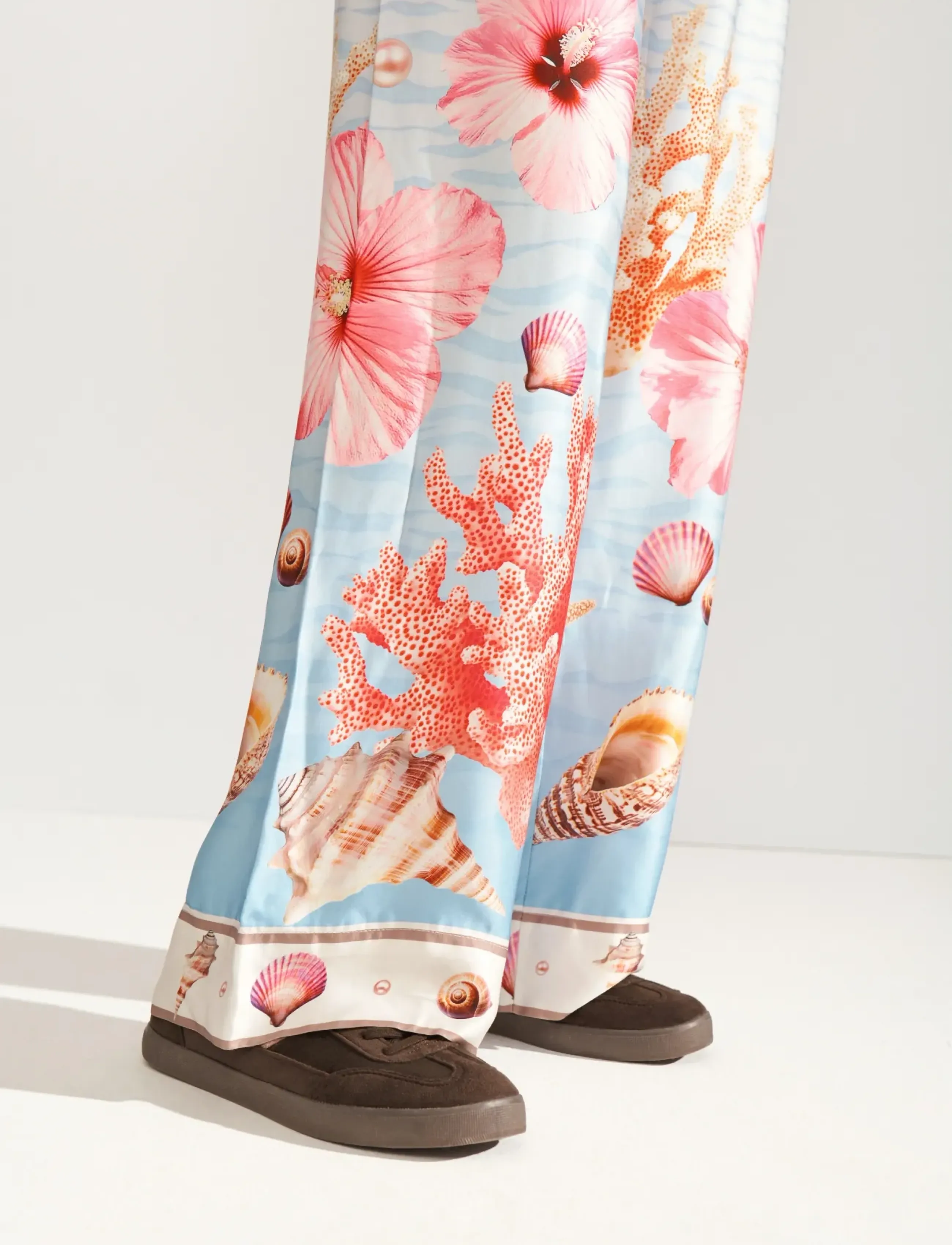 Nümph - NUOCEANA PANTS - hosen mit weitem bein - skyway - 5