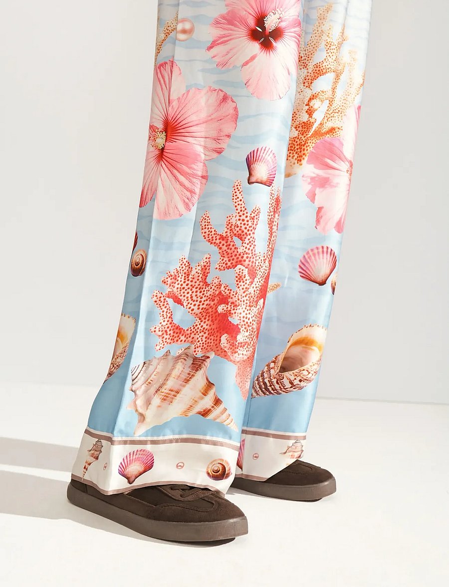 Nümph - NUOCEANA PANTS - hosen mit weitem bein - skyway - 5