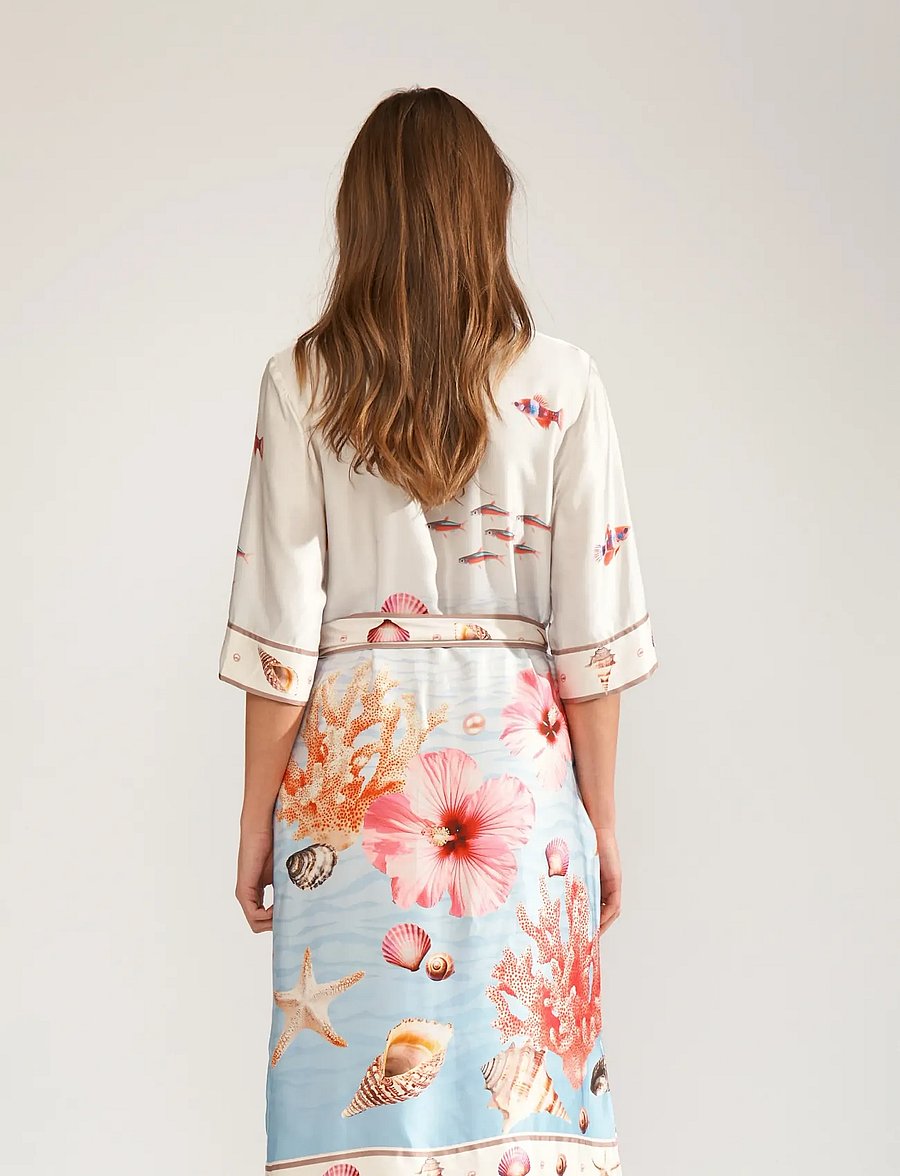 Nümph - NUOCEANA SHIRT DRESS - hemdkleider - skyway - 0