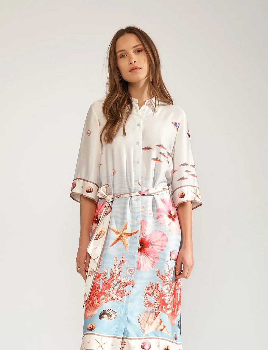 Nümph - NUOCEANA SHIRT DRESS - hemdkleider - skyway - 3