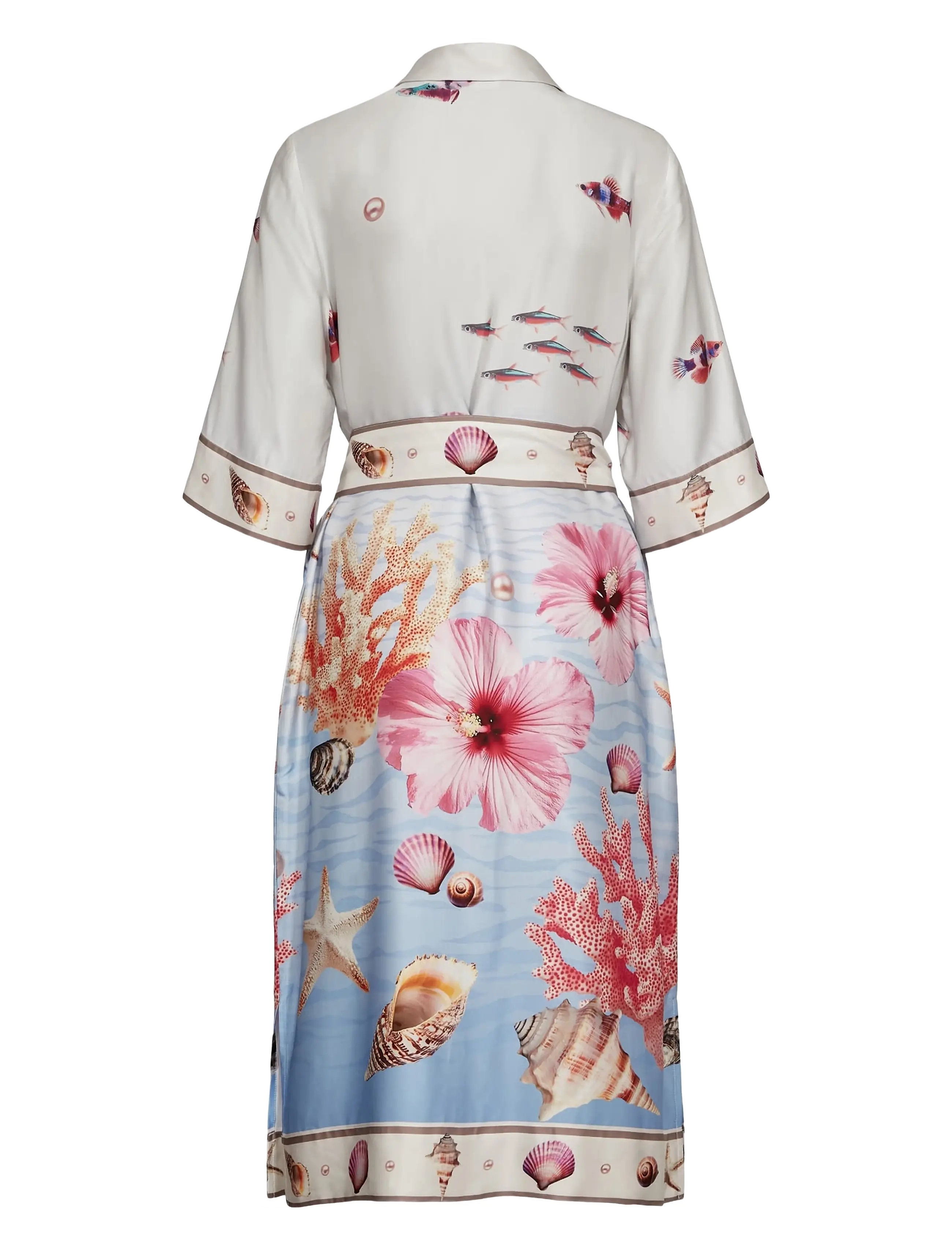 Nümph - NUOCEANA SHIRT DRESS - skjortekjoler - skyway - 2