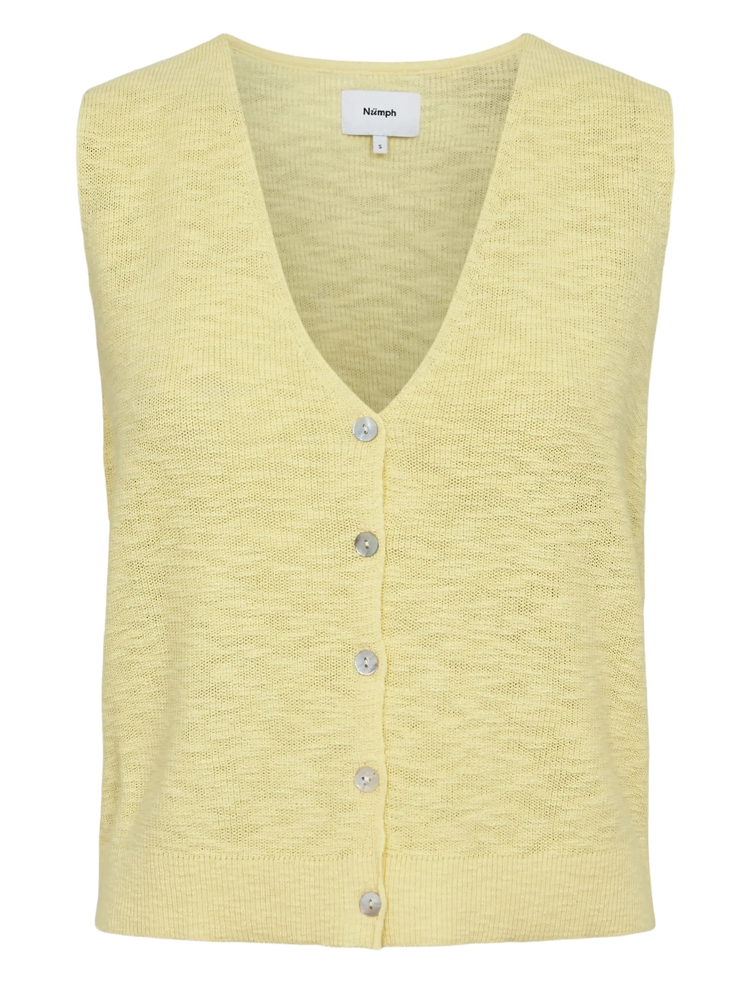 Nümph Nupetrina Vest, XS, Yellow, Veste > Strikkede Veste, Dame